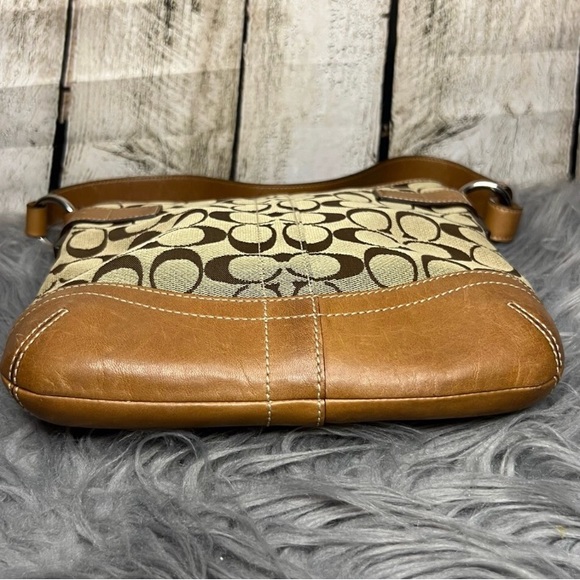 EUC BROWN AND TAN COACH SHOULDER BAG - Picture 6 of 10